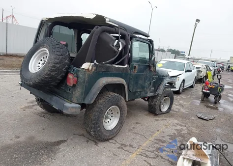 2000 Jeep Wrangler Sport из США, поврежденный, VIN 1J4FA49S1YP714350